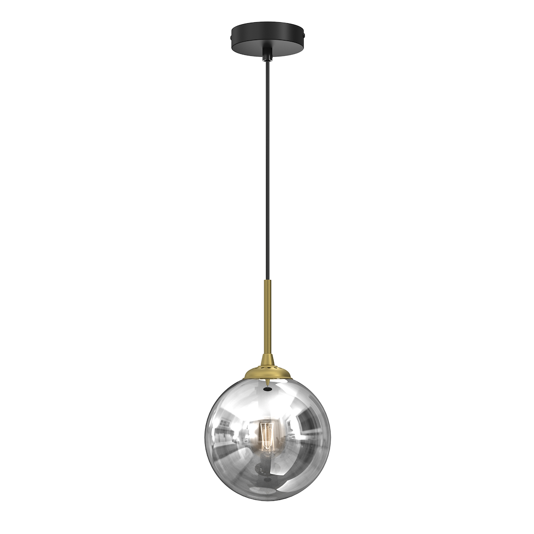Pendelleuchte REFLEX 17 cm, Glas, Gold (1x E14) - Milagro
