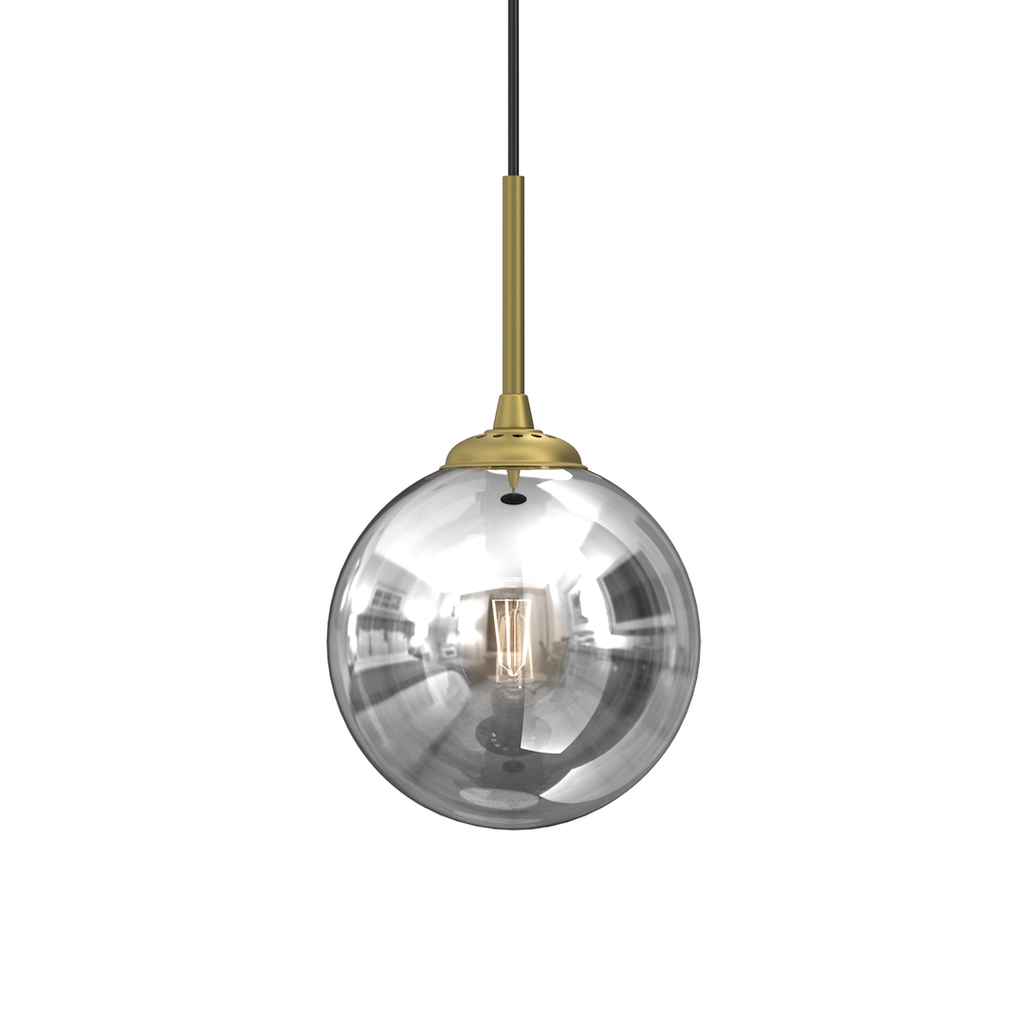Pendelleuchte REFLEX 17 cm, Glas, Gold (1x E14) - Milagro