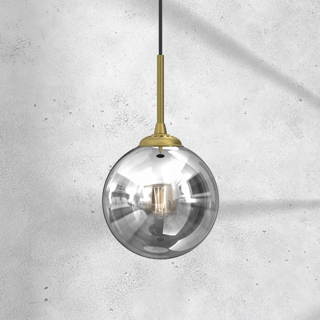 Pendelleuchte REFLEX 17 cm, Glas, Gold (1x E14) - Milagro