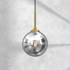 Pendelleuchte REFLEX 17 cm, Glas, Gold (1x E14) - Milagro