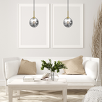 Pendelleuchte REFLEX 17 cm, Glas, Gold (1x E14) - Milagro