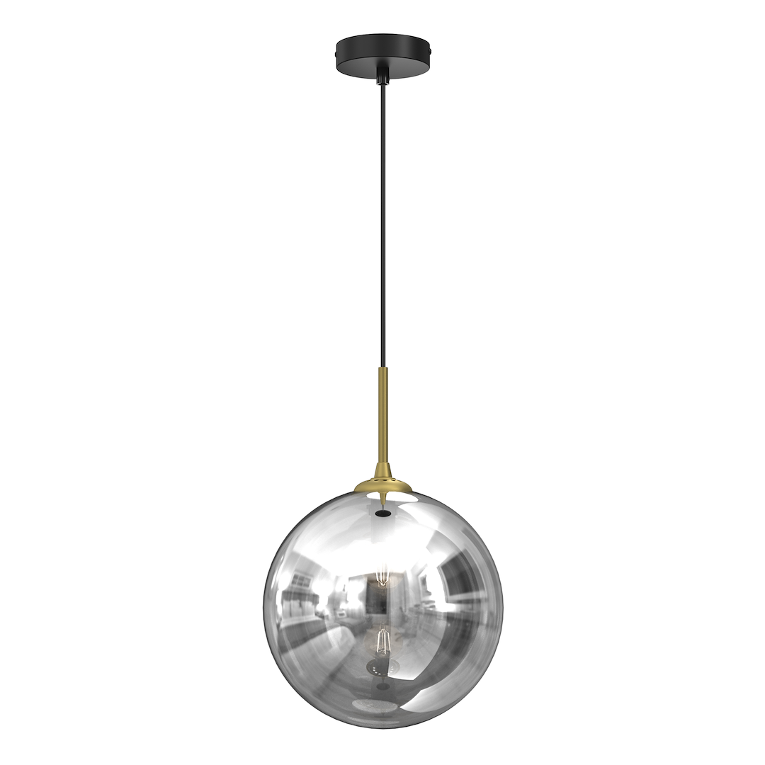 Pendelleuchte REFLEX 25 cm, Glas, Gold (1x E27) - Milagro