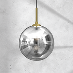 Pendelleuchte REFLEX 25 cm, Glas, Gold (1x E27) - Milagro