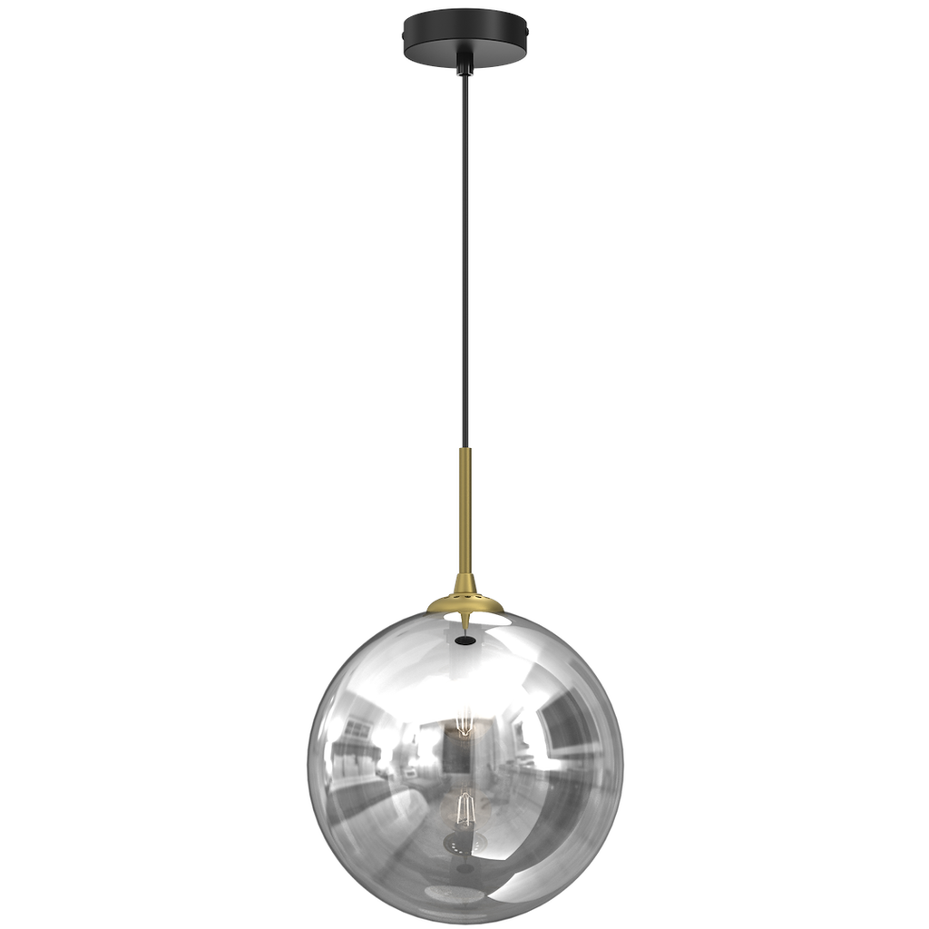Pendelleuchte REFLEX 25 cm, Glas, Gold (1x E27) - Milagro