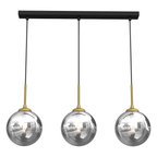 Pendelleuchte REFLEX Glas, Gold (3x E14) - Milagro