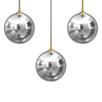 Pendelleuchte REFLEX Glas, Gold (3x E14) - Milagro