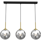 Pendelleuchte REFLEX Glas, Gold (3x E14) - Milagro
