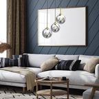 Pendelleuchte REFLEX Glas, Gold (3x E14) - Milagro