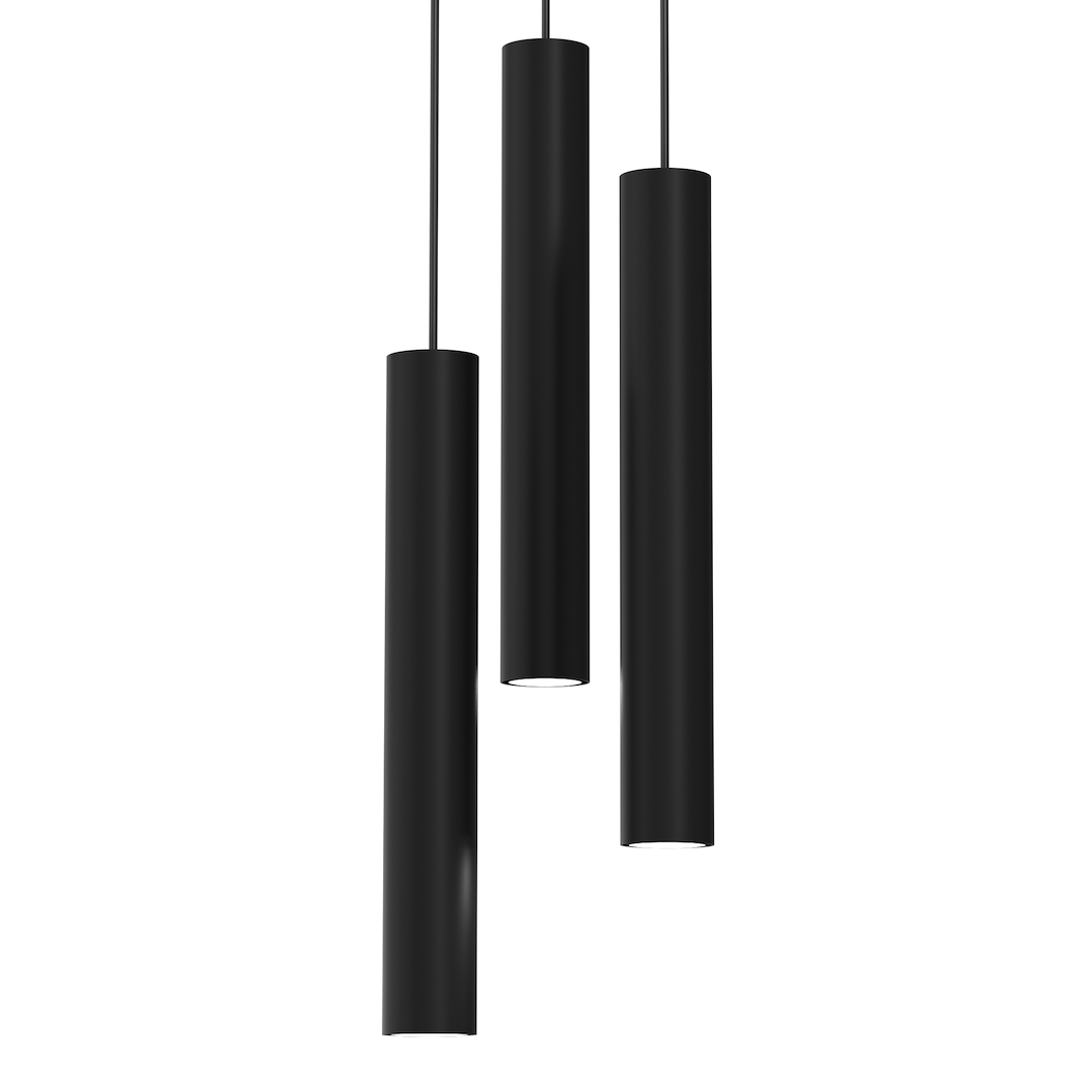 Pendelleuchte HUDSON Schwarz (3x GU10) - Milagro