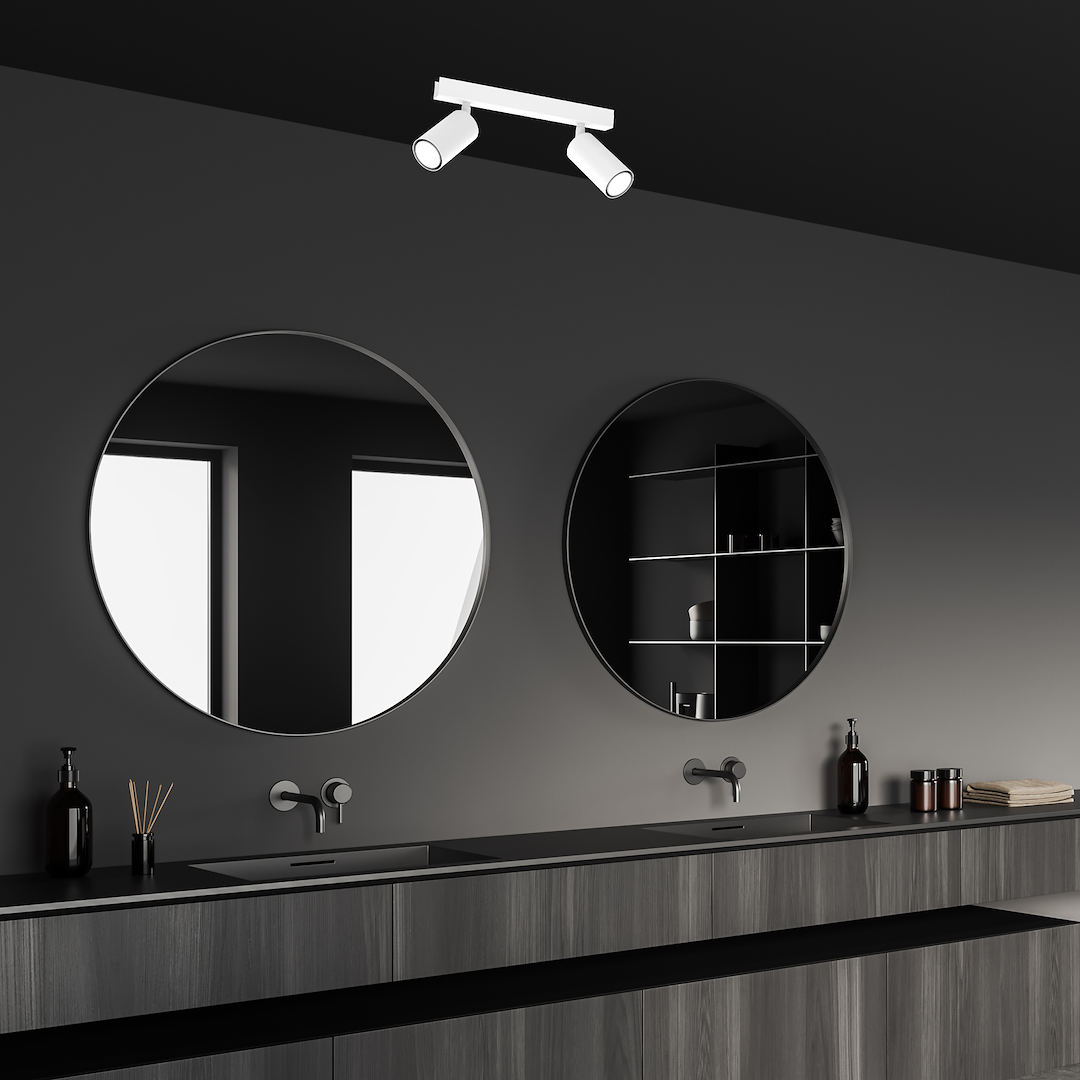 Deckenleuchte HUDSON (2x GU10) Weiß – Milagro