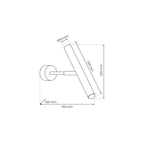 Wandleuchte MONZA Schwarz (1x G9) max (8W) LED - Milagro
