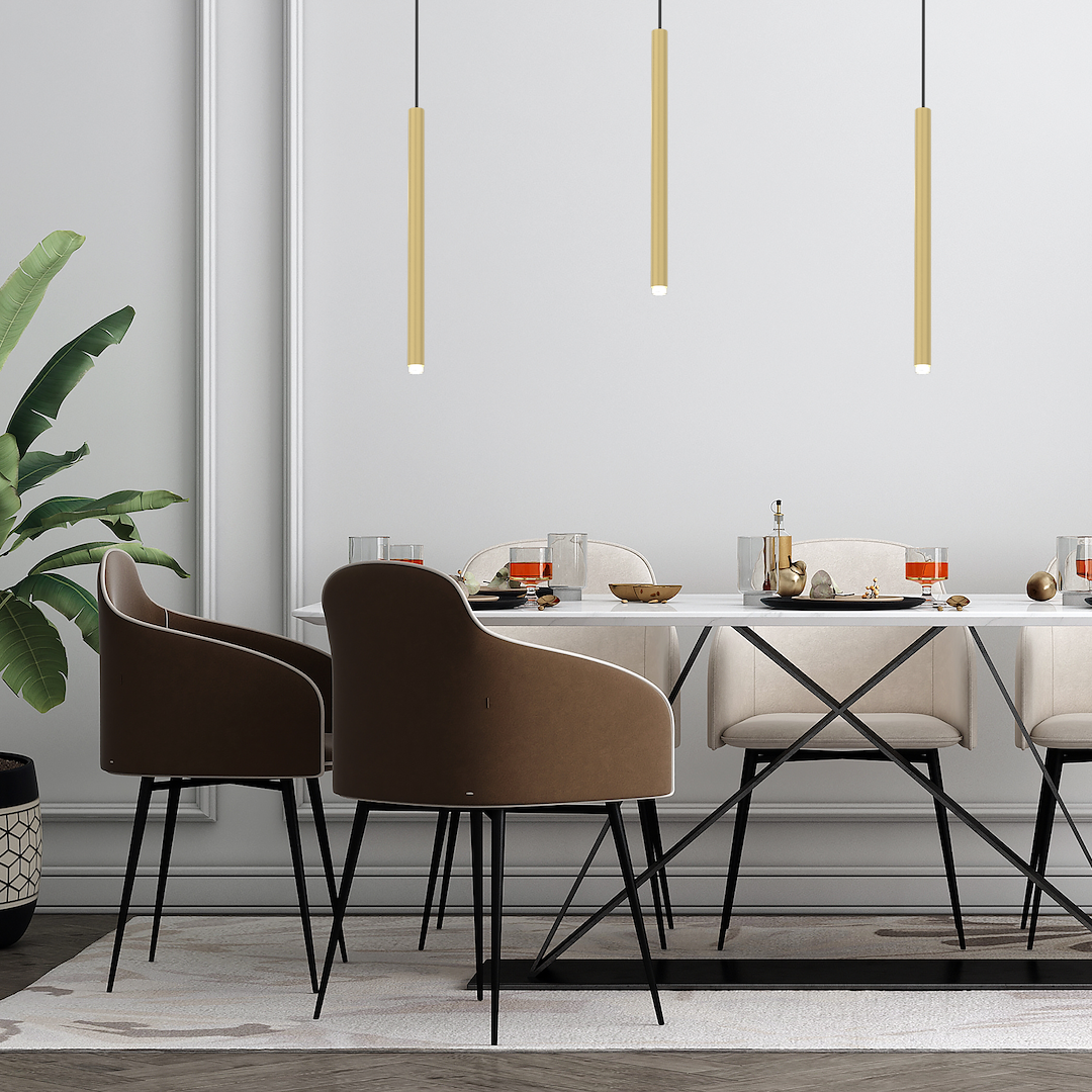 Pendelleuchte MONZA BRASS Gold (1x G9) - Milagro
