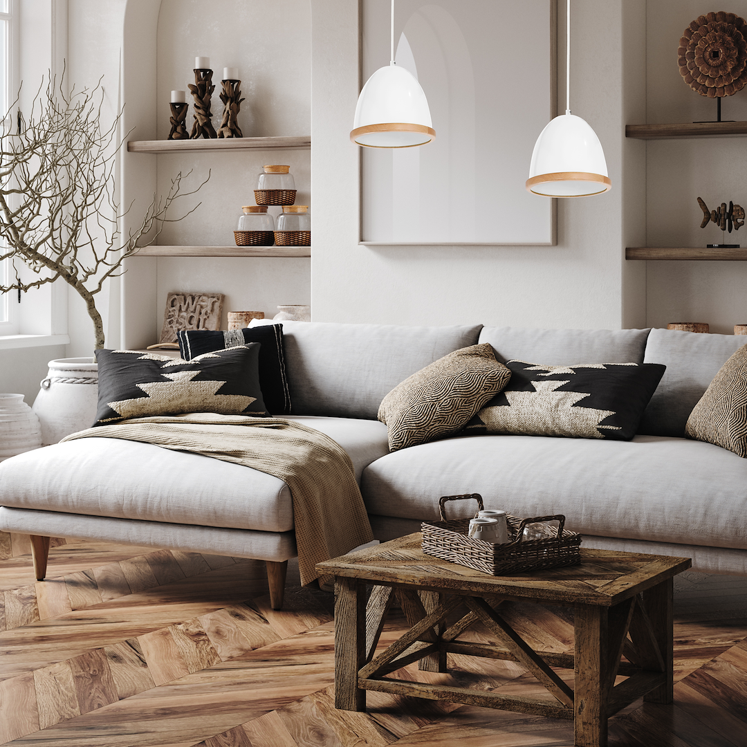 Pendelleuchte STUDIO Weiß (1x E27) - Milagro