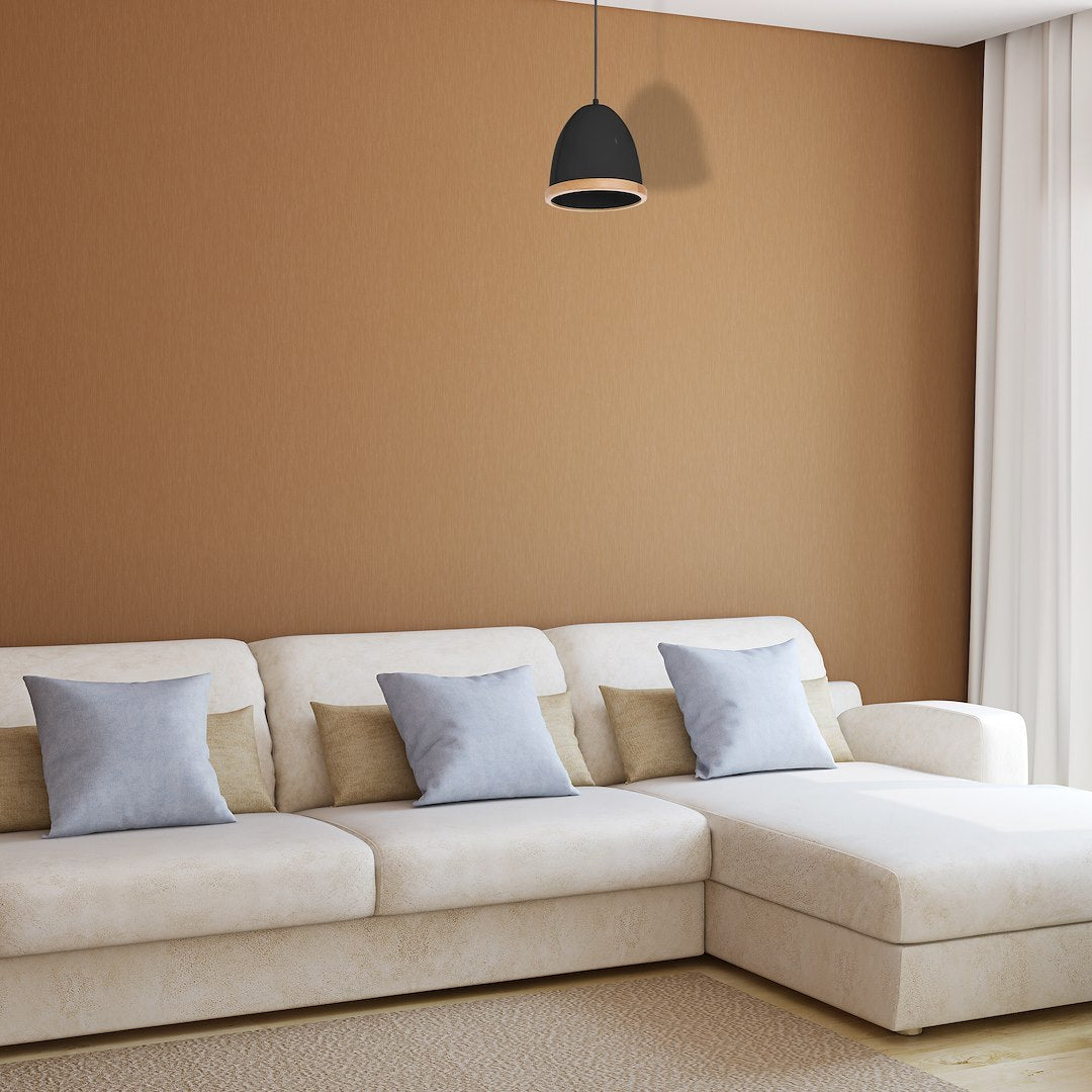 Pendelleuchte STUDIO Schwarz & Holz (1x E27) - Milagro