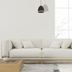 Pendelleuchte STUDIO Schwarz & Holz (1x E27) - Milagro