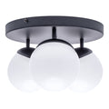 Deckenleuchte SFERA Schwarz (3x E14) Glas Satiniert - Milagro