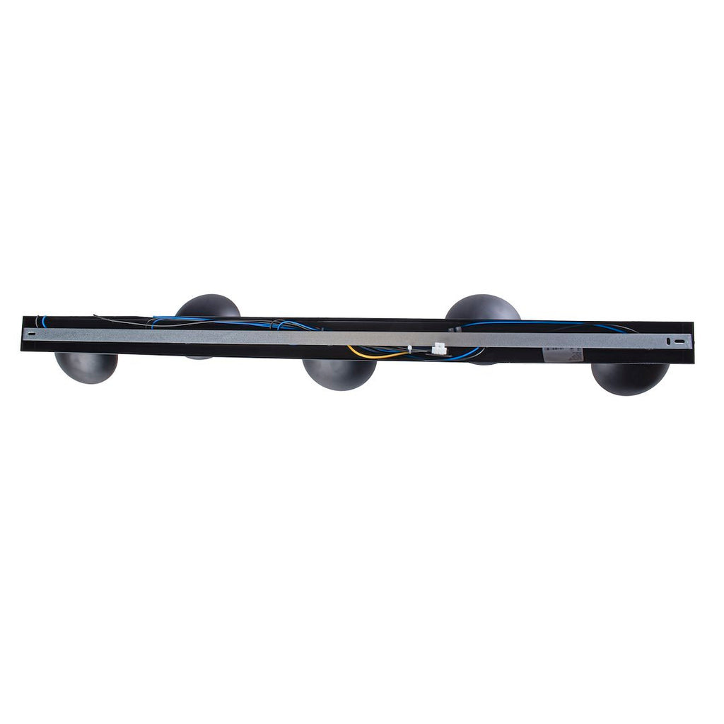 Deckenleuchte & Spot Balken SFERA Schwarz (5x E14) Glas Satiniert - Milagro