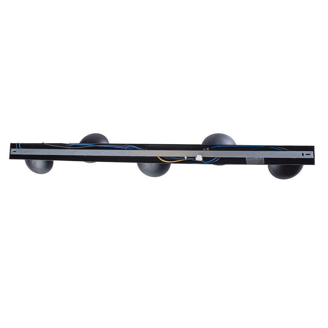 Deckenleuchte & Spot Balken SFERA Schwarz (5x E14) Glas Satiniert - Milagro