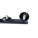 Deckenleuchte & Spot Balken SFERA Schwarz (5x E14) Glas Satiniert - Milagro
