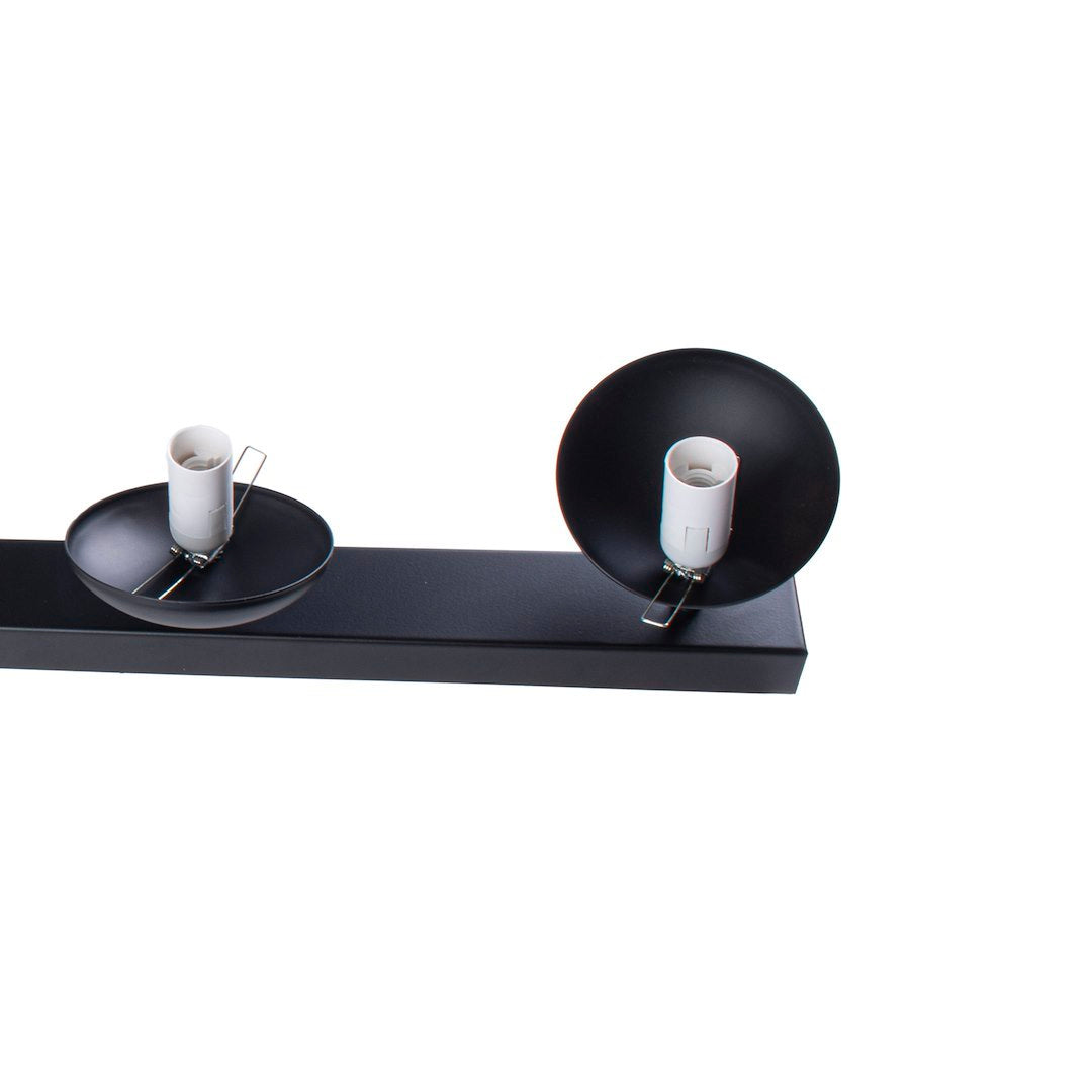 Deckenleuchte & Spot Balken SFERA Schwarz (5x E14) Glas Satiniert - Milagro