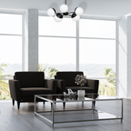 Pendelleuchte / Kronleuchter SFERA Schwarz (5x E14) - Milagro