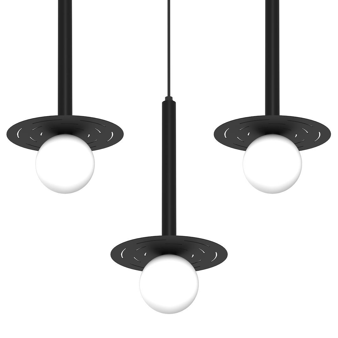 Pendelleuchte FUTURA (3x G9) Schwarz - Milagro
