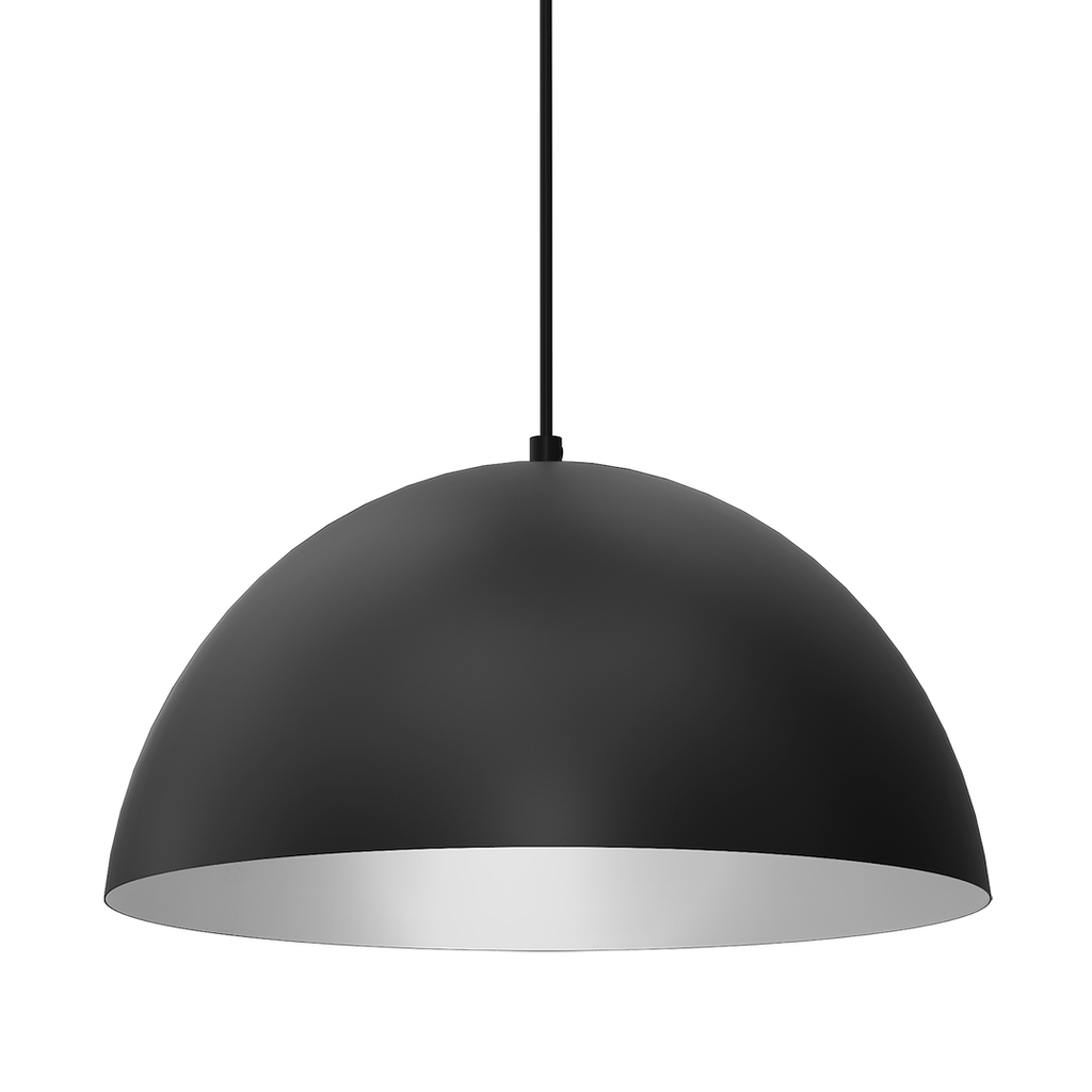 Pendelleuchte BETA Schwarz & Weiß (1x E27) 35 cm - Milagro
