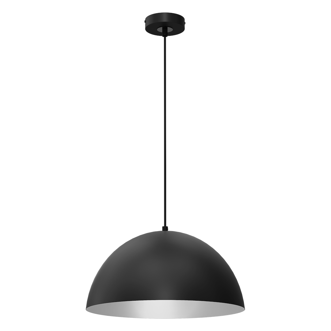 Pendelleuchte BETA Schwarz & Weiß (1x E27) 35 cm - Milagro