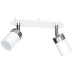Deckenleuchte JOKER (2x GU10) Weiß & Chrom - Milagro