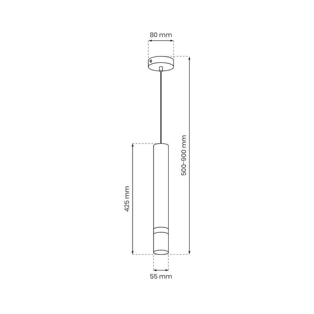 Pendelleuchte JOKER INOX (1x GU10) - Milagro