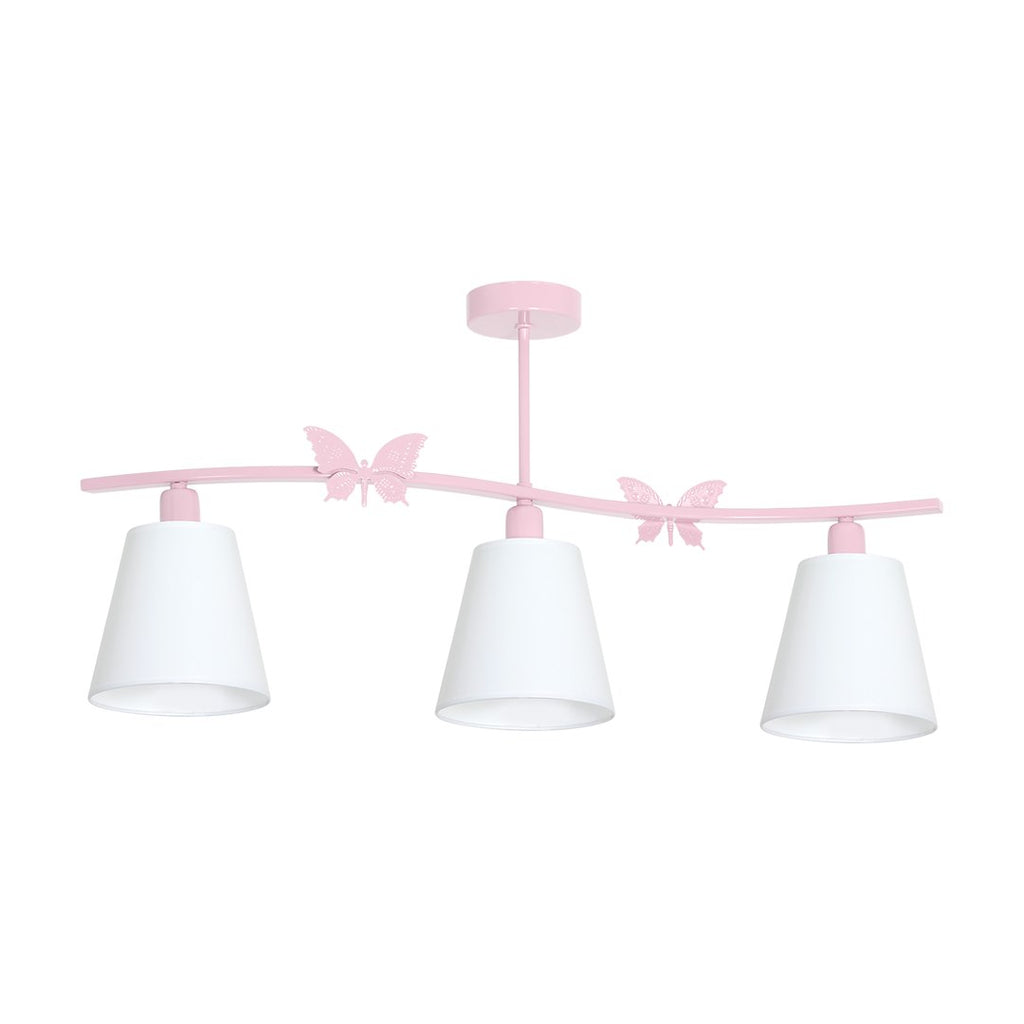 Kinder-Deckenleuchte Spot Balken ALICE Pink, Rosa (3x E14) - Milagro