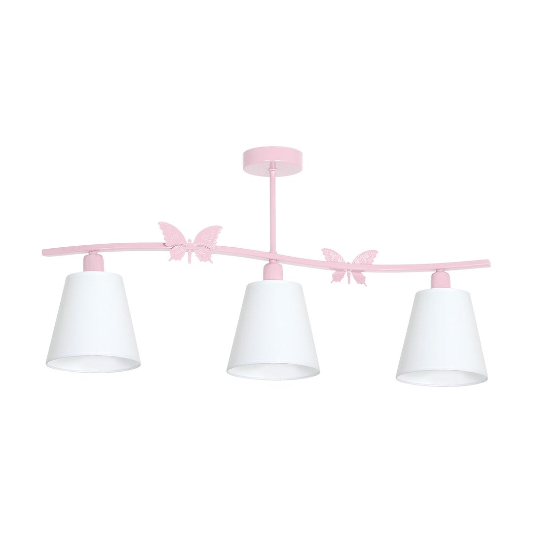 Kinder-Deckenleuchte Spot Balken ALICE Pink, Rosa (3x E14) - Milagro