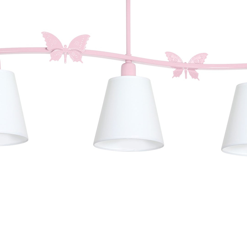 Kinder-Deckenleuchte Spot Balken ALICE Pink, Rosa (3x E14) - Milagro