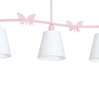 Kinder-Deckenleuchte Spot Balken ALICE Pink, Rosa (3x E14) - Milagro