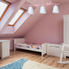 Kinder-Deckenleuchte Spot Balken ALICE Pink, Rosa (3x E14) - Milagro