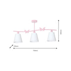 Kinder-Deckenleuchte Spot Balken ALICE Pink, Rosa (3x E14) - Milagro