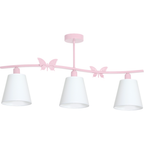 Kinder-Deckenleuchte Spot Balken ALICE Pink, Rosa (3x E14) - Milagro