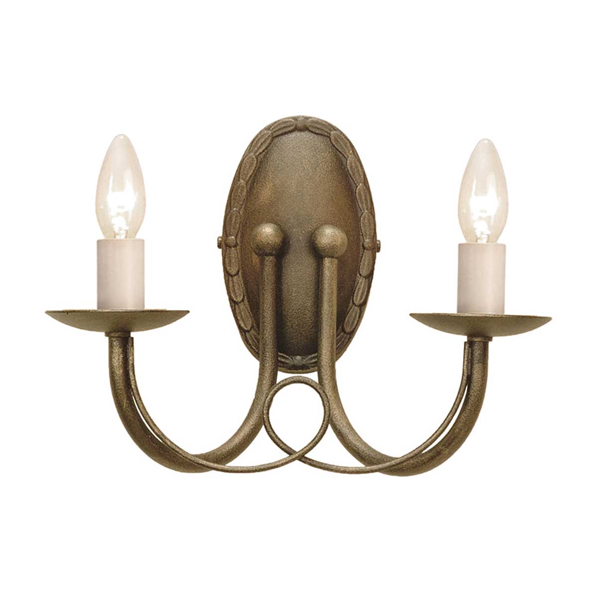 Wandleuchte Minster (schwarz) 2x - Elstead Lighting