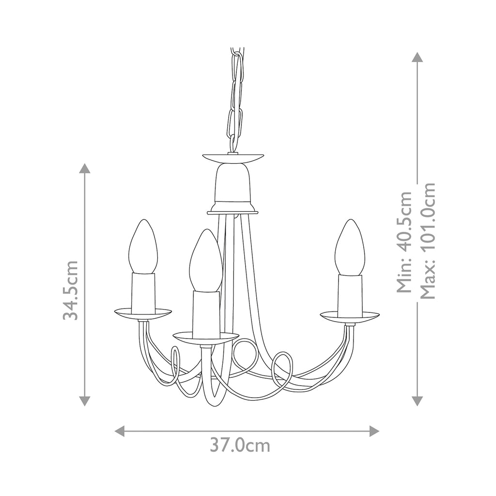 Pendelleuchte Minster (schwarz) 3x - Elstead Lighting