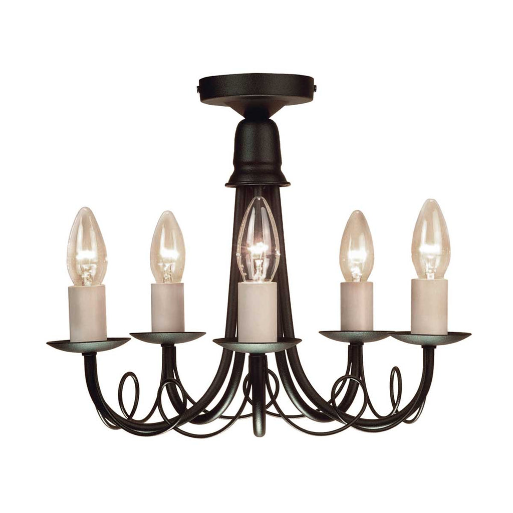 Pendelleuchte Minster (schwarz) 5x - Elstead Lighting