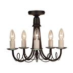 Pendelleuchte Minster (schwarz) 5x - Elstead Lighting
