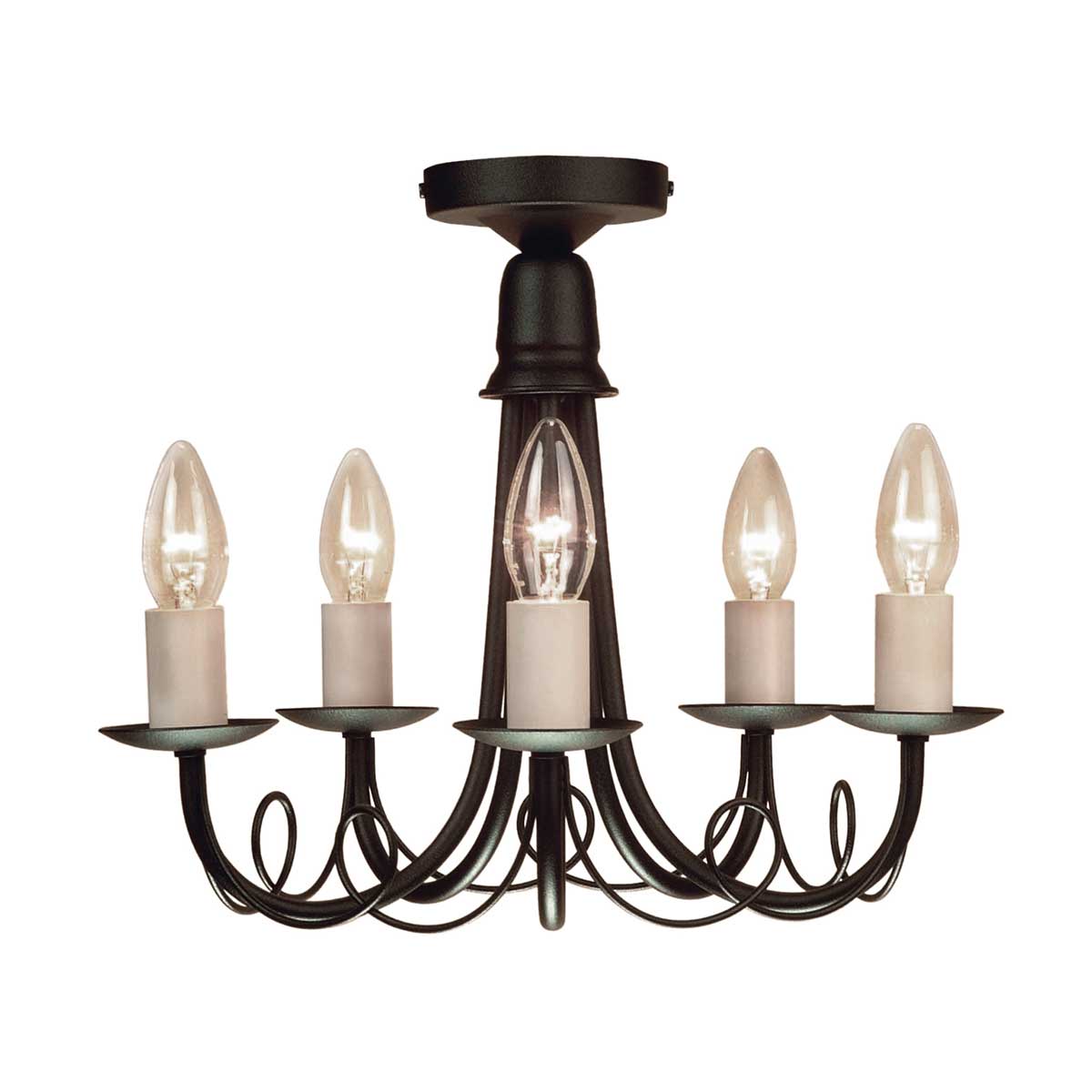 Pendelleuchte Minster (schwarz) 5x - Elstead Lighting