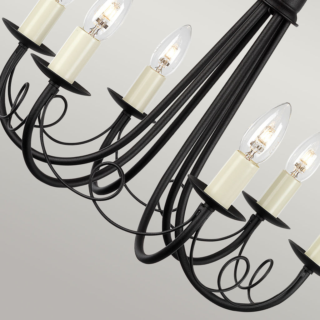 Pendelleuchte Minster (schwarz) 6x - Elstead Lighting