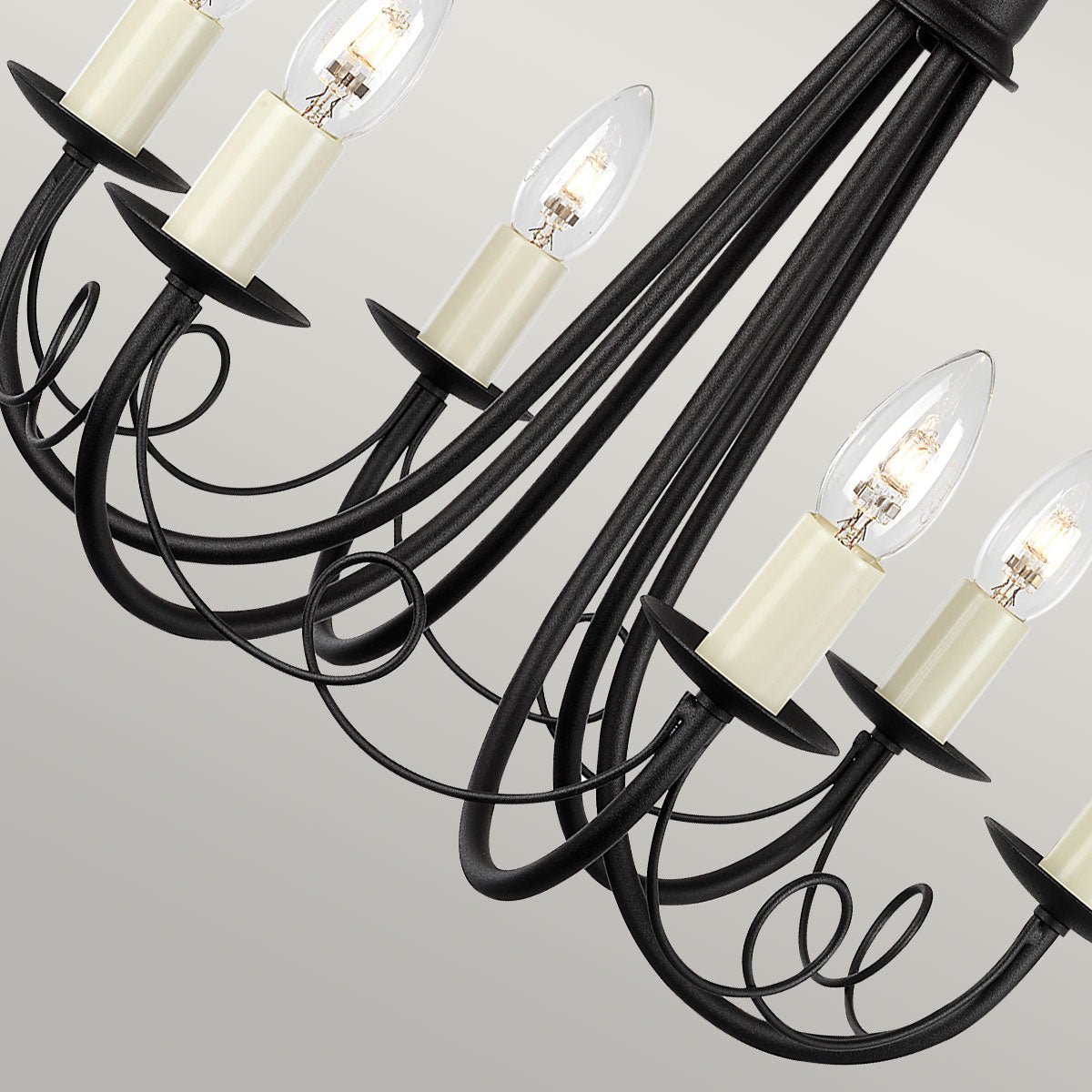 Pendelleuchte Minster (schwarz) 6x - Elstead Lighting