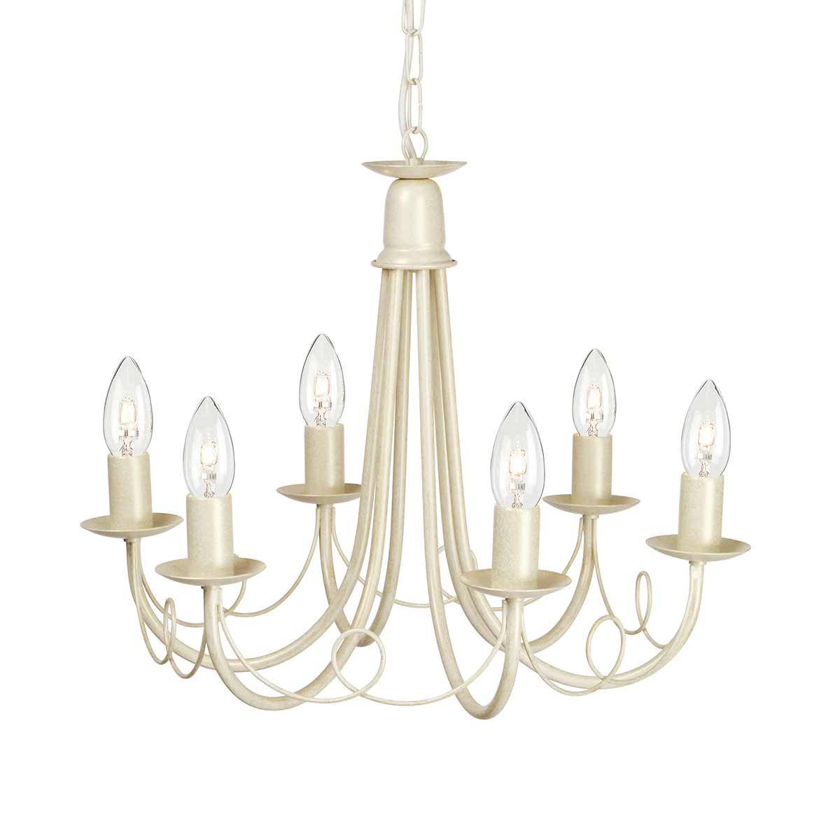 Pendelleuchte Minster (goldfarben) 6x - Elstead Lighting