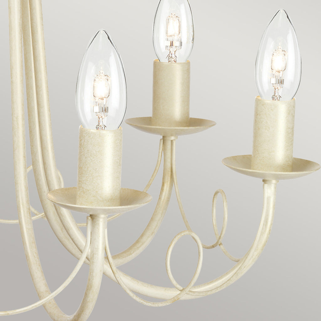 Pendelleuchte Minster (goldfarben) 6x - Elstead Lighting