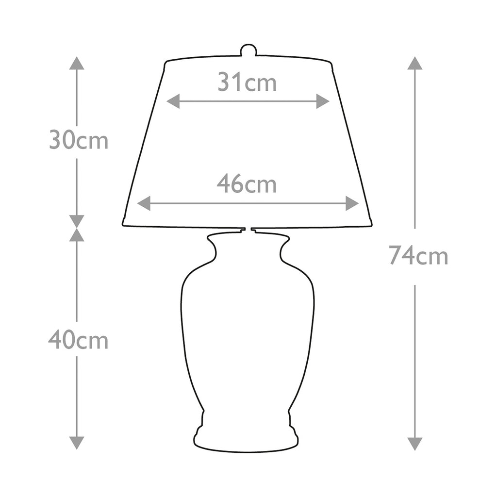 Tischleuchte Morris (Blue Glaz) 1x - Elstead Lighting