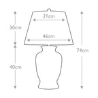 Tischleuchte Morris (Blue Glaz) 1x - Elstead Lighting