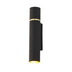 Wandleuchte LYNX Schwarz & Gold, Messing (2x E14) - Milagro