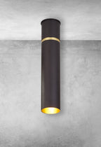 Deckenleuchte Spot LYNX (1x E14) Schwarz & Gold - Milagro